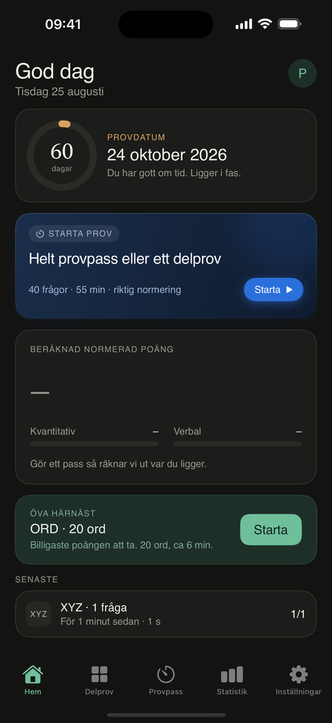 Hem i mörkt läge